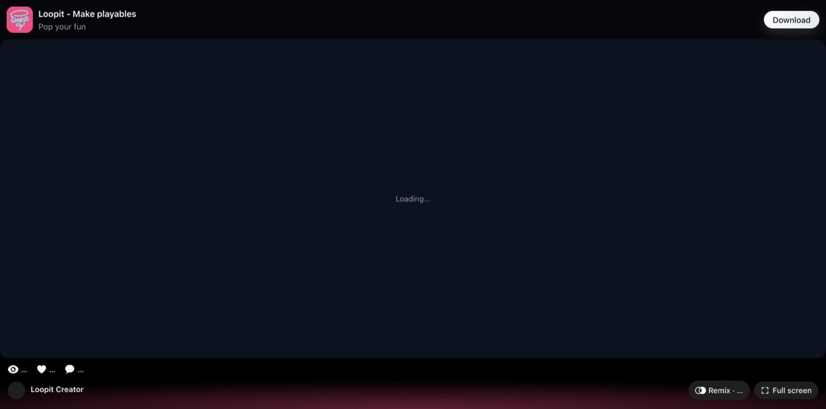 Loopit loading shell for the Igniting the Night wordsearch