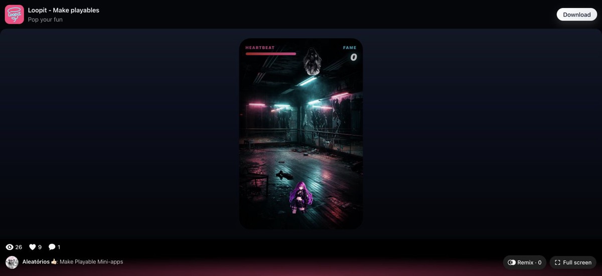 K-POP HORROR Heartbeat/Fame HUD after pressing DEBUT.
